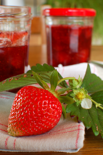 Confiture de fraise avec porto