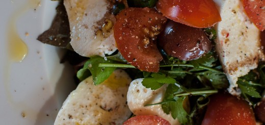 Salade mozzarella et tomates