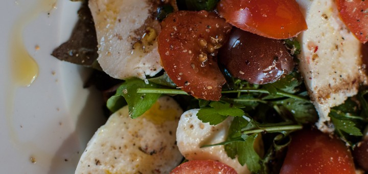 Salade mozzarella et tomates