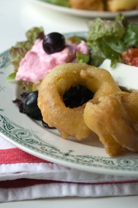 Mezze avec calamars frits et tarama