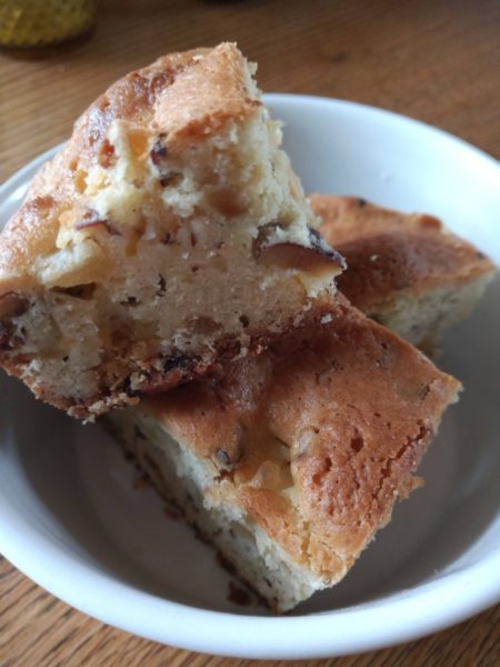 Blondies chocolat blanc et noisettes